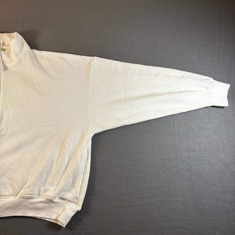 Victoria's Secret Pink Sports Club Full Zip Sweatshirt White XL - Picture 6 of 9